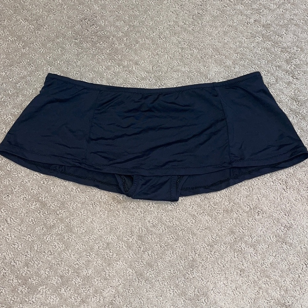 LOFT Beach Skirted Swim Bottom, Black - Medium
